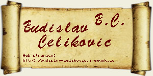 Budislav Čeliković vizit kartica